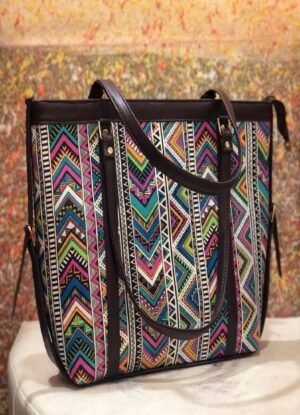 Multicolour Geometric Laptop Bag